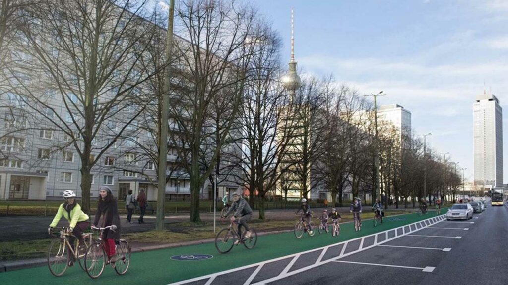 Fahrradstadt Berlin - Verkehrswege-Umbau in Berlin-Mitte Fahrradstadt Berlin - Verkehrswege-Umbau in Berlin-Mitte